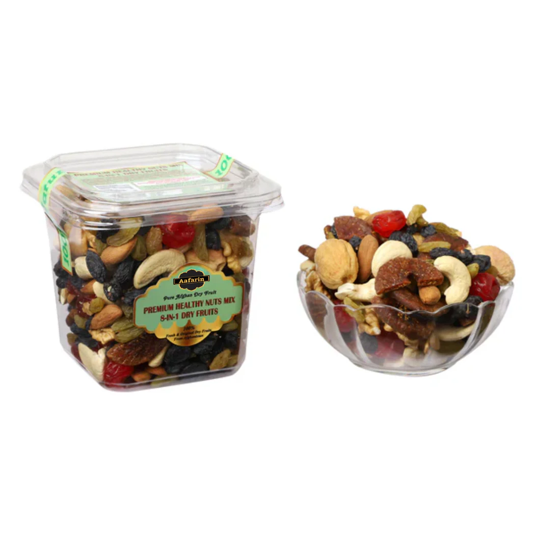 PREMIUM HEALTHY NUTS MIX |8-IN-1 DRY FRUITS| (AKHROT GIRI / KHUBANI / ANJEER / KAJU / MAMRA ALMOND / CHERRY / BLACK RAISIN / GREEN RAISIN ) - Image 3
